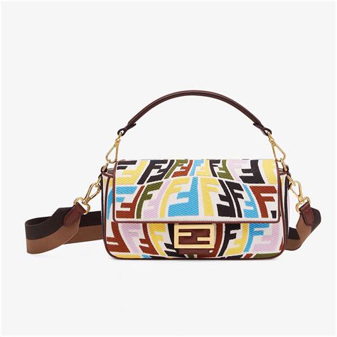 fendi colourful baguette